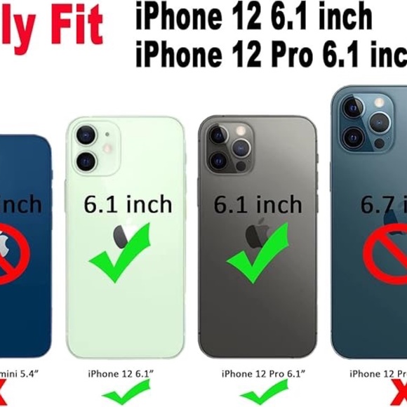 iPhone 12 12 Pro Case with 360 Rotating Ring Kickstand Floral Design - Picture 4 of 6